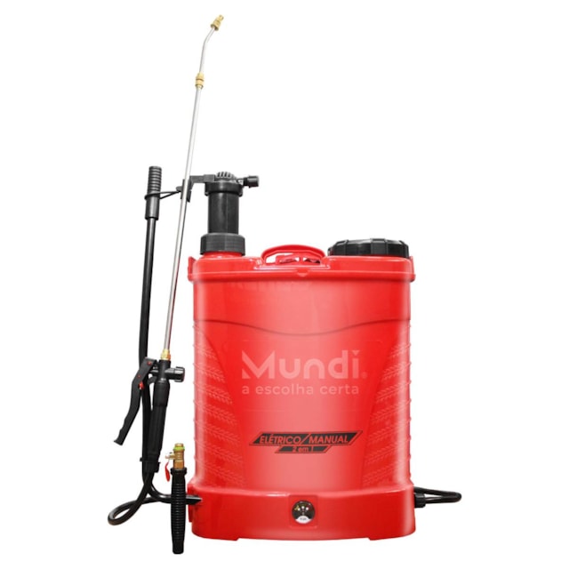 Pulverizador Elétrico/Manual Recarregável Costal 20 Litros - Mundi Pulverizador Elétrico/Manual Recarregável Costal 20 Litros - Mundi