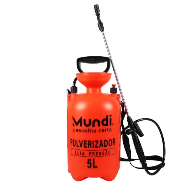 Pulverizador Manual de Alta Pressão 5L - Mundi Pulverizador Manual de Alta Pressão 5L - Mundi