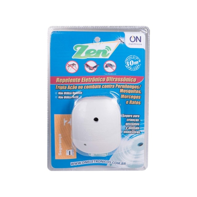 Repelente Eletrônico Ultrassônico 60m2 Bivolt Zen - On Eletrônicos Repelente Eletrônico Ultrassônico 60m2 Bivolt Zen - On Eletrônicos