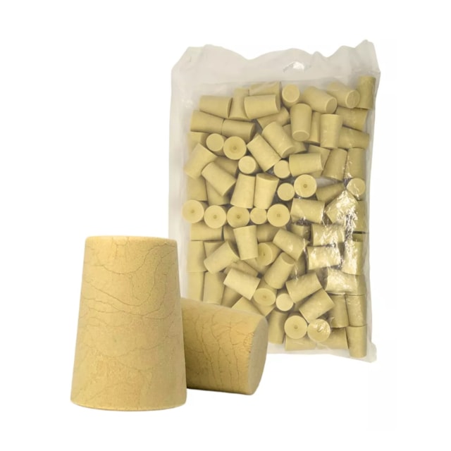 Rolha Cônica Sintética para Garrafas 23x17mm 100 unidades - Conex Rolha Cônica Sintética para Garrafas 23x17mm 100 unidades - Conex
