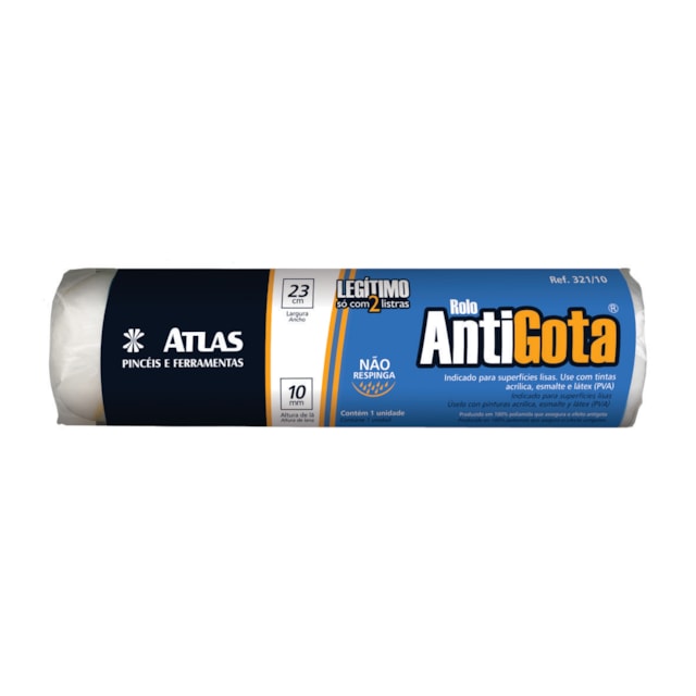 Rolo Anti Gotas 23cm 321/10 - Atlas Rolo Anti Gotas 23cm 321/10 - Atlas