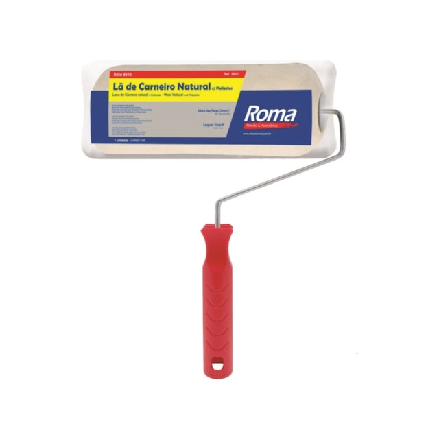 Rolo Lã de Carneiro 23cm - Roma Rolo Lã de Carneiro 23cm - Roma