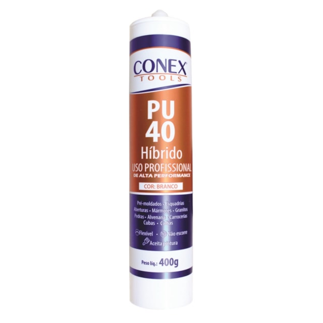 Selante Híbrido P.U Branco 400gr - Conex