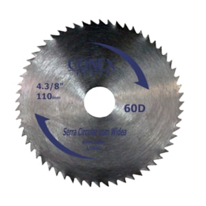 Serra Circular 4.3/8" 72 Dentes - Conex