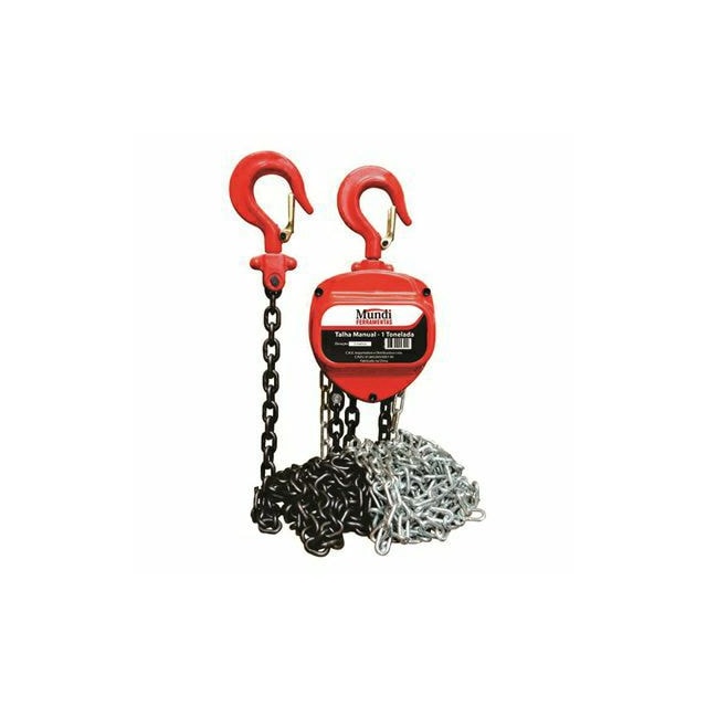 Talha Manual com Corrente 2,0T/3m Elevação - Mundi Talha Manual com Corrente 2,0T/3m Elevação - Mundi