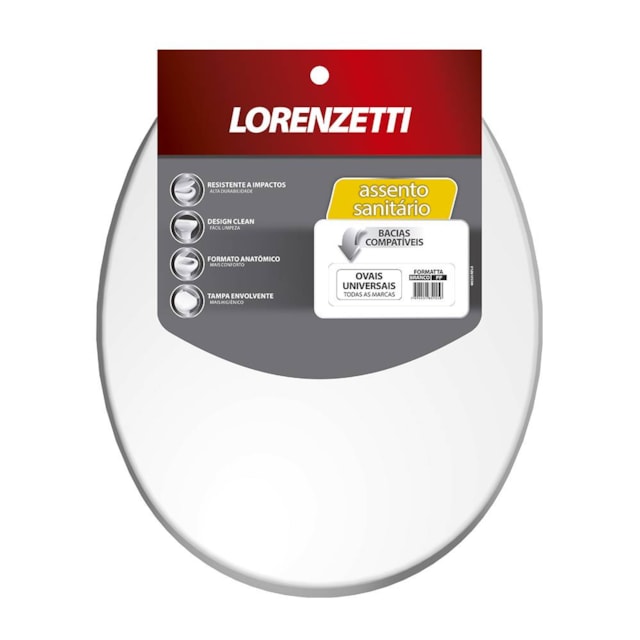 Tampa de Vaso Sanitário Branco Formatta - Lorenzetti Tampa de Vaso Sanitário Branco Formatta - Lorenzetti