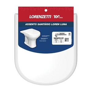 Tampa de Vaso Sanitário Branco Lorenluna - Lorenzetti