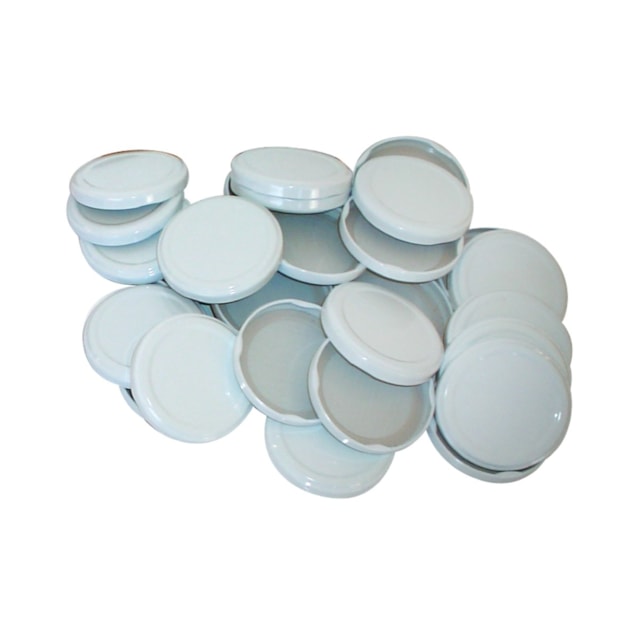 Tampa Metálica 74mm para Pote de Vidro Compota Caixa com 1200 Unidades - Rojek Tampa Metálica 74mm para Pote de Vidro Compota Caixa com 1200 Unidades - Rojek