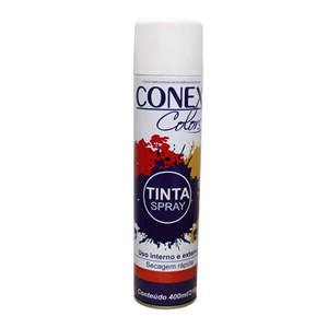 Tinta Spray Branco Fosco 400ml 6 Unidades - Conex Colors