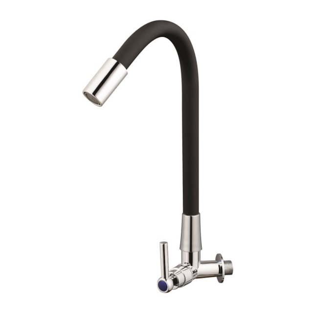 Torneira Cozinha Flexível Gourmet Parede Preta ZF19 - Acqua Life Torneira Cozinha Flexível Gourmet Parede Preta ZF19 - Acqua Life