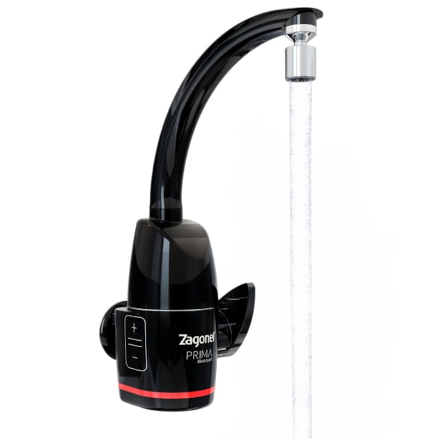Torneira Eletrônica Prima Black Touch 5500W - Zagonel Torneira Eletrônica Prima Black Touch 5500W - Zagonel