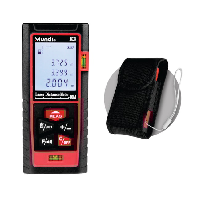 Trena Laser Pro 40m K3 - Mundi Trena Laser Pro 40m K3 - Mundi