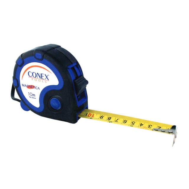 Trena Magnética Emborrachada 7,5m x 25mm - Conex Trena Magnética Emborrachada 7,5m x 25mm - Conex