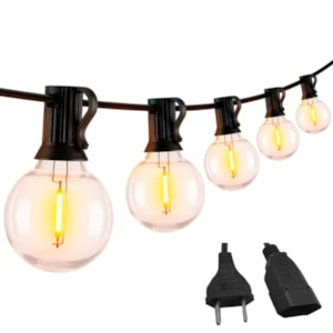 Varal 10 Lâmpadas LED Amarelas 10W 5 Metros - Empalux